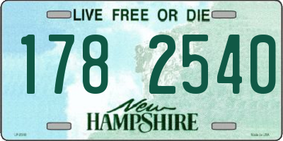 NH license plate 1782540