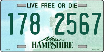 NH license plate 1782567