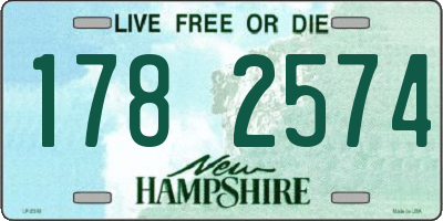 NH license plate 1782574