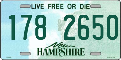 NH license plate 1782650