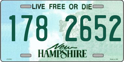 NH license plate 1782652