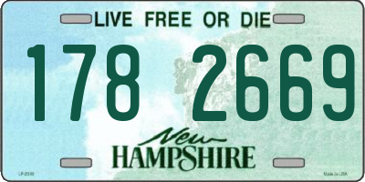 NH license plate 1782669