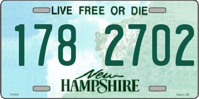 NH license plate 1782702