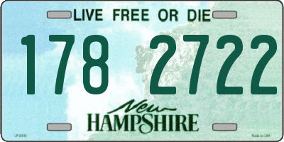 NH license plate 1782722