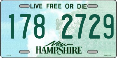 NH license plate 1782729