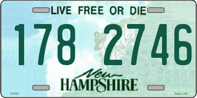 NH license plate 1782746