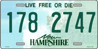 NH license plate 1782747
