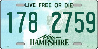 NH license plate 1782759