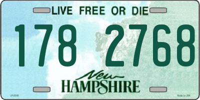 NH license plate 1782768