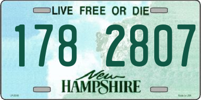 NH license plate 1782807