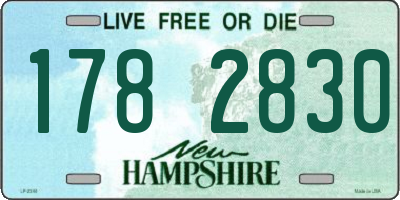 NH license plate 1782830