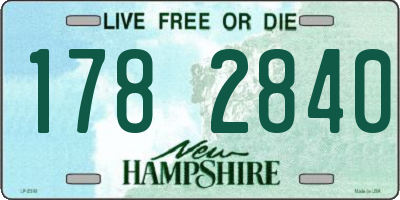 NH license plate 1782840