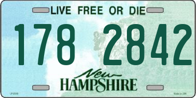 NH license plate 1782842