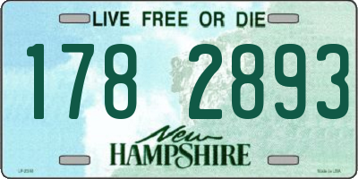 NH license plate 1782893