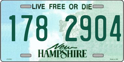 NH license plate 1782904