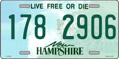 NH license plate 1782906