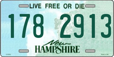 NH license plate 1782913