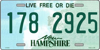 NH license plate 1782925