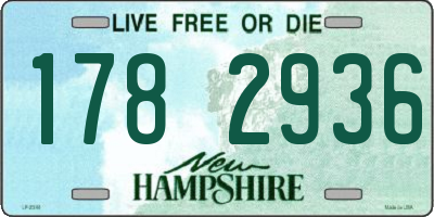 NH license plate 1782936