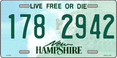 NH license plate 1782942