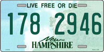 NH license plate 1782946