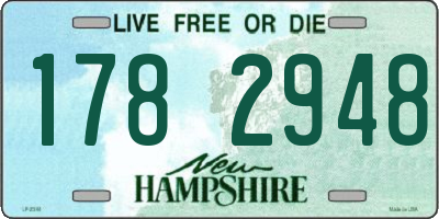 NH license plate 1782948