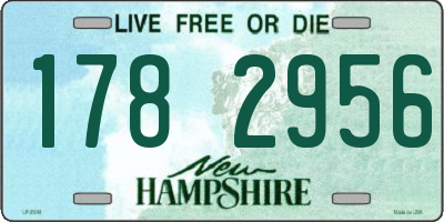NH license plate 1782956