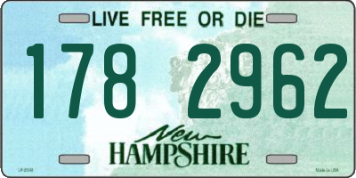 NH license plate 1782962