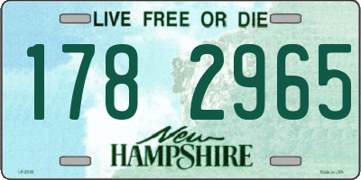 NH license plate 1782965