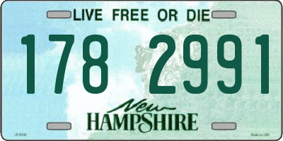 NH license plate 1782991