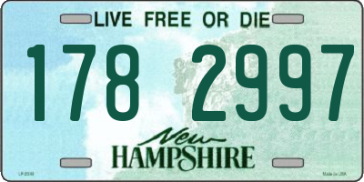 NH license plate 1782997