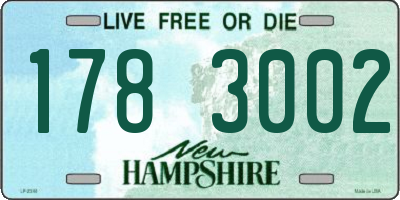 NH license plate 1783002