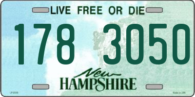 NH license plate 1783050