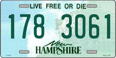NH license plate 1783061