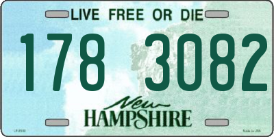 NH license plate 1783082