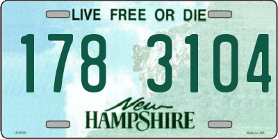 NH license plate 1783104