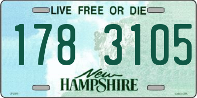 NH license plate 1783105