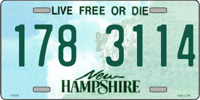 NH license plate 1783114