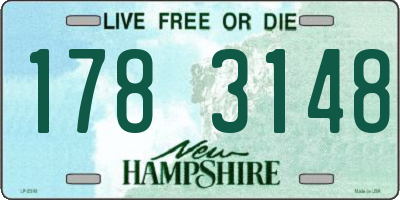 NH license plate 1783148