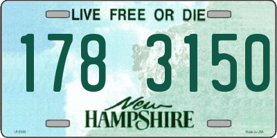 NH license plate 1783150
