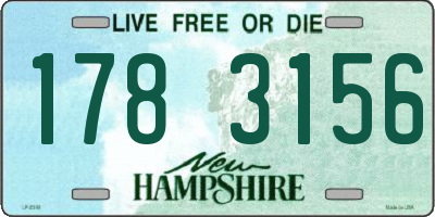NH license plate 1783156