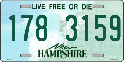 NH license plate 1783159