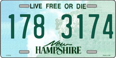 NH license plate 1783174