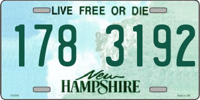 NH license plate 1783192