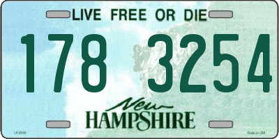 NH license plate 1783254