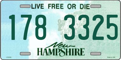 NH license plate 1783325