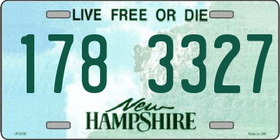 NH license plate 1783327