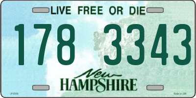 NH license plate 1783343