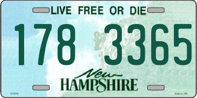 NH license plate 1783365