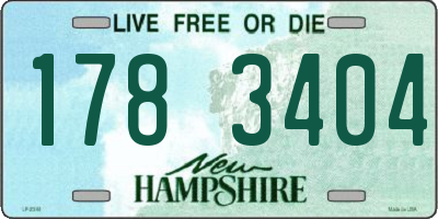 NH license plate 1783404